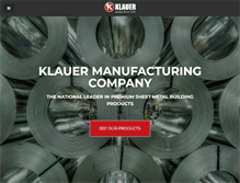 Tablet Screenshot of klauer.com